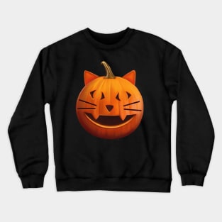 Pumpkin the cat Crewneck Sweatshirt